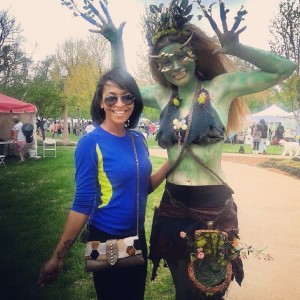 Mother Earth and I at Earth Day in Forest Park
